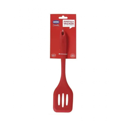 Espátula Vazada Silicone Vermelho R.8550 Mor