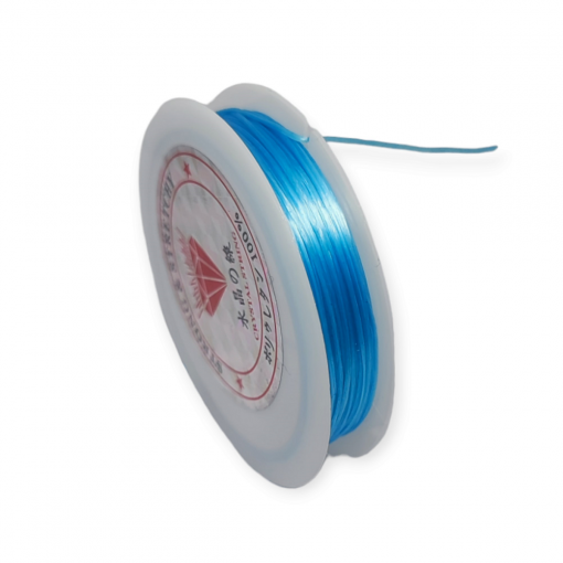 Rolo Fio Silicone Azul Claro 10m News