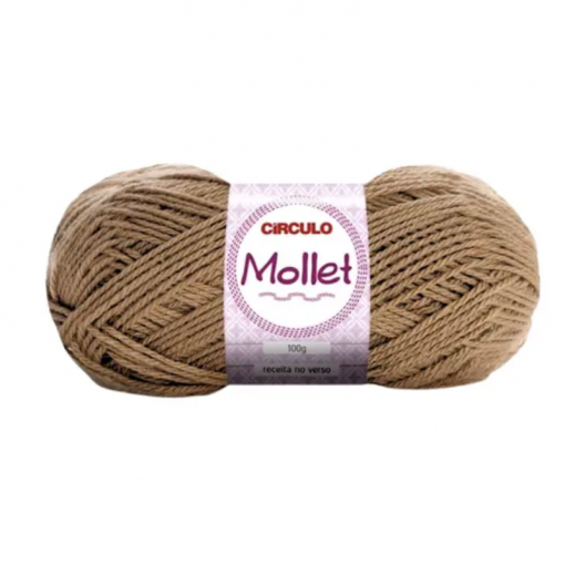 Lã Mollet 100g Cor 7628 Andiroba Círculo