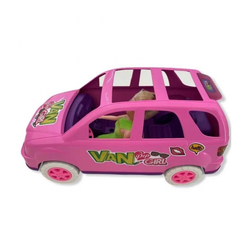 Carro Van Pop Girl com Boneca R.4735 Monte Libano