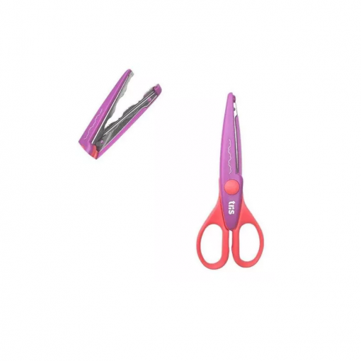 TESOURA ESCOLAR P/PICOTAR CRAFT 155 LILÁS/ROSA R.619941 TRIS