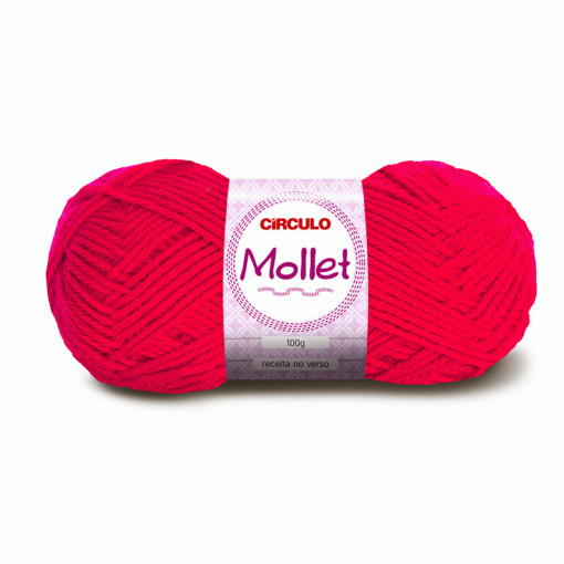 Lã Mollet 100g Cor 142 Pimenta Círculo