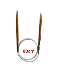 Agulha Circular Bambu 80cm Círculo