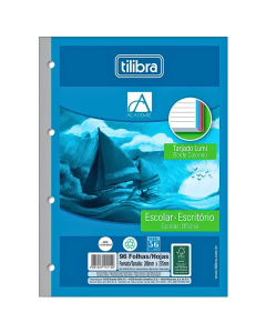 Conteúdo: Refil Tiliflex

Capa: Flexível

Quantas folhas: 96 folhas  

Folhas: Brancas, pautadas; 56 g/m²

Formato: 200x275mm

Produto certificado: FSC

Marca: Tilibra