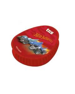 Apontador com Depósito Hot Wheels Vermelho -TRIS