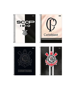 Caderno Universitário Espiral 15x1 Corinthians 240 Folhas R.3388777 Foroni