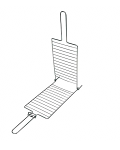 Grelha Parrilla 01 Para Churrasco Dupla Reta 3101 Mor