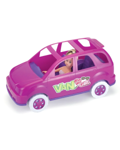 Carro Van Pop Girl com Boneca R.4735 Monte Libano