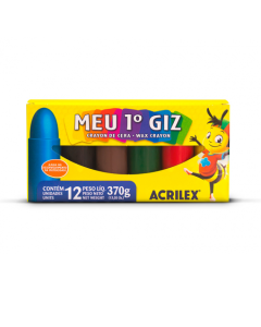 Giz de Cera 6 cores - Meu Primeiro Giz  R.2606 Acrilex