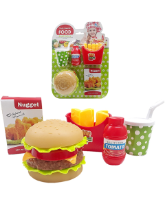 Conteúdo: Kit Lanchinho 5 Peças




Contém:

Brinquedo em Formato de

1 Batatinha

1 Copo para Suco

1 Hamburguer

1 Caixa de Nugget

1 Pote de Molho de Tomate

 

Idade: 3 Anos

Segurança: Selo INMETRO Registro: 008304/2021

Comp