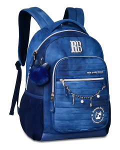 Mochila de Costa Escolar Rebecca Bonbon Azul Jeans R.RB24063 - Clio