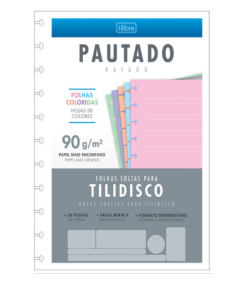 Refil Bloco Tilidisco Pautado Rayado 50Fls 90Grs -341801 Tilibra