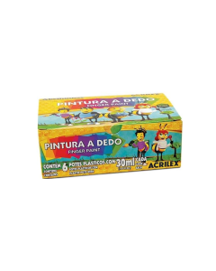 Pintura a Dedo 6 Cores R.11306 Acrilex