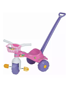 Triciclo Tico -Tico Sereia Com Haste 2141 Magic Toys