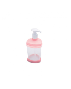 Porta Sabonete Líquido de Plástico 250 ml Rosa R.7886 Plasútil